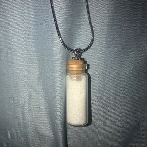 Handmade Glitter jar necklaces